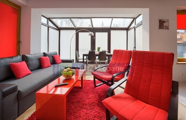 Salonw apartamencie w Zakopamenm
