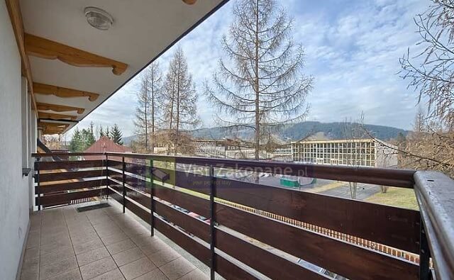 Widok na góry z tarasu Apartamentu Cytrynowego