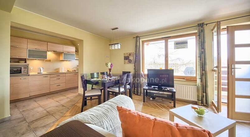Wnętrze apartamentu Cytrynowego w Zakopanem